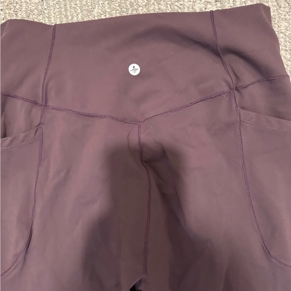 Halara High-Rise 7/8 Leggings | Plum Burgundy | Size L - Picture 4 of 4